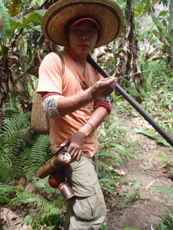 Ajor and his blowpipe (Rachel Wyatt, 2013)