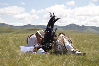 An initiate receives the name of his ancestor spirit (Beth Turk, 2014)