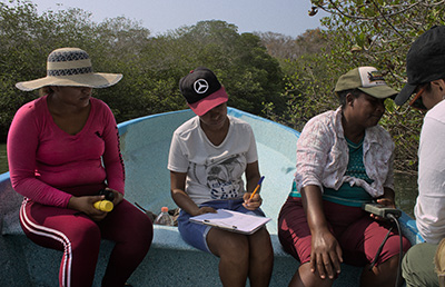 Monitoring the lagoon in Mexico's southern Pacific coast