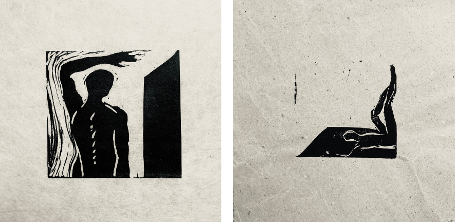 Decameron 3 & 9, Linocut © Iza Kavedžija
