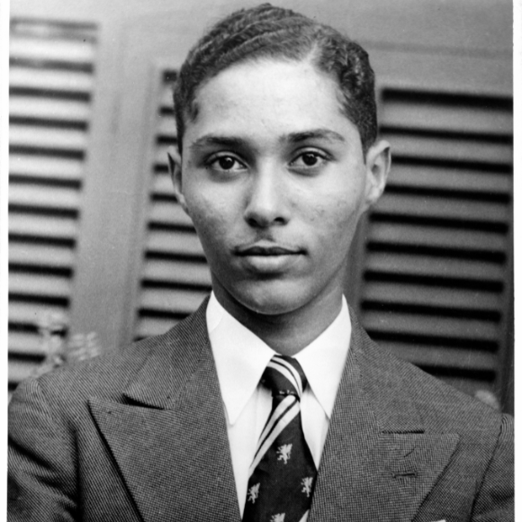 Stuart Hall in 1950, at King's House, Jamaica.