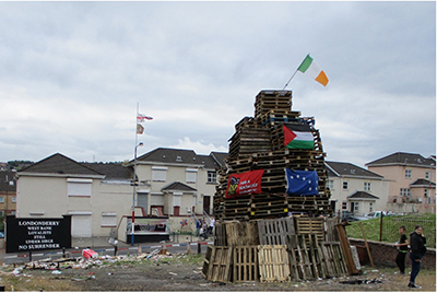 Bonfires in Derry