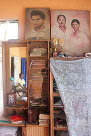 Pak Frans in his study