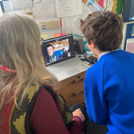 A Zoom interaction between schoolchildren in Nepal and the UK.