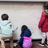 Children take part in a workshop as part of the Cambridge Festival’s Family Weekend