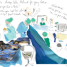 Field note from the neurosurgery © Maxime Le Calvé, Berlin, 2022 