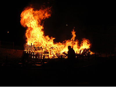 Bonfire in Derry