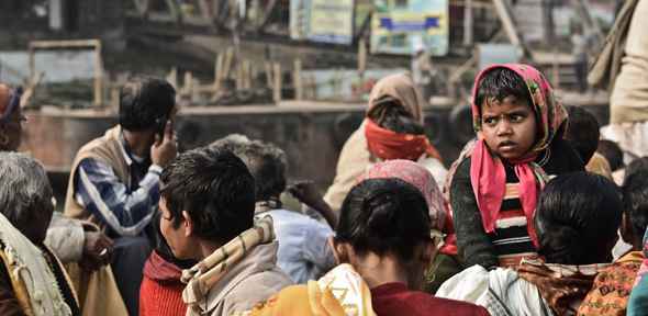 Crowded ferry in Mayapur (credit: John Fahy)