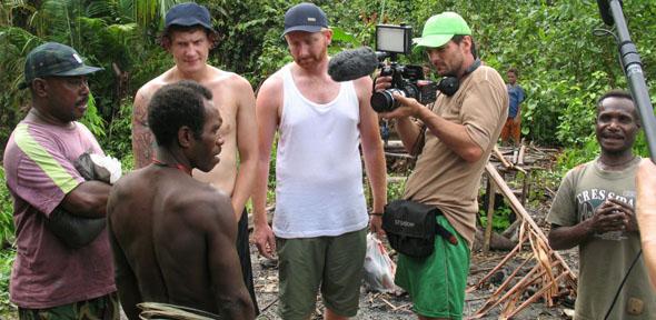 Danish Reality TV production with Korowai of West Papua